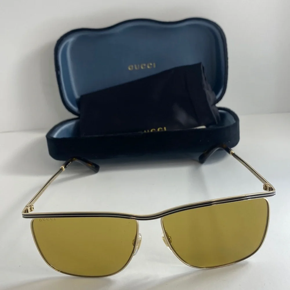 💯 - GUCCI New Authentic Oversized Sunglasses GG0821S-30009535003